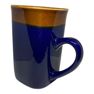 Royal Norfolk Stoneware Coffee Tea Mug Blue Brown Microwave Dishwasher Safe